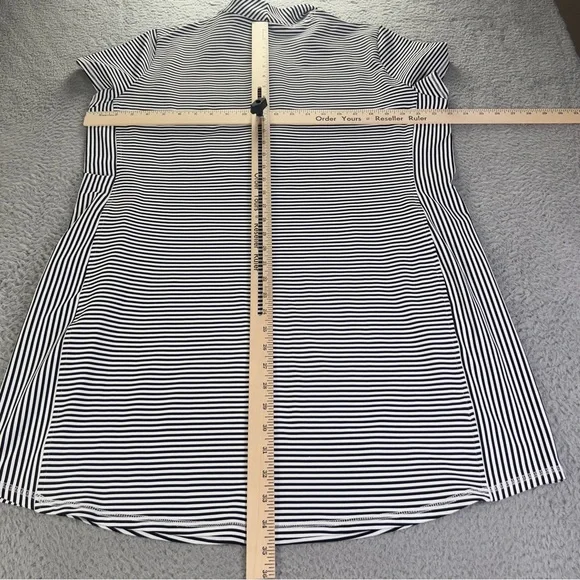 Tommy Bahama Shift Womens XL Black White Dress Aubrey Cassia Striped IslandZone - Picture 3 of 9